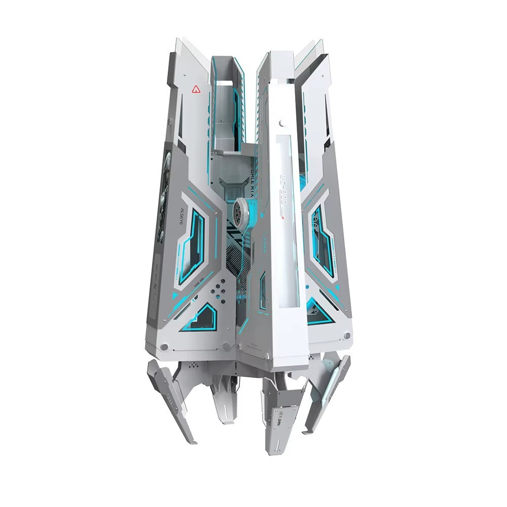 Alseye Star Ark E-ATX PC Case with Screen – White