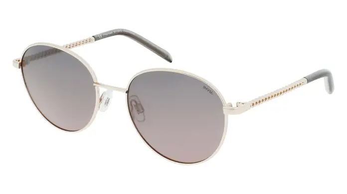 INVU   Men sunglass , Rose Gold B1126C