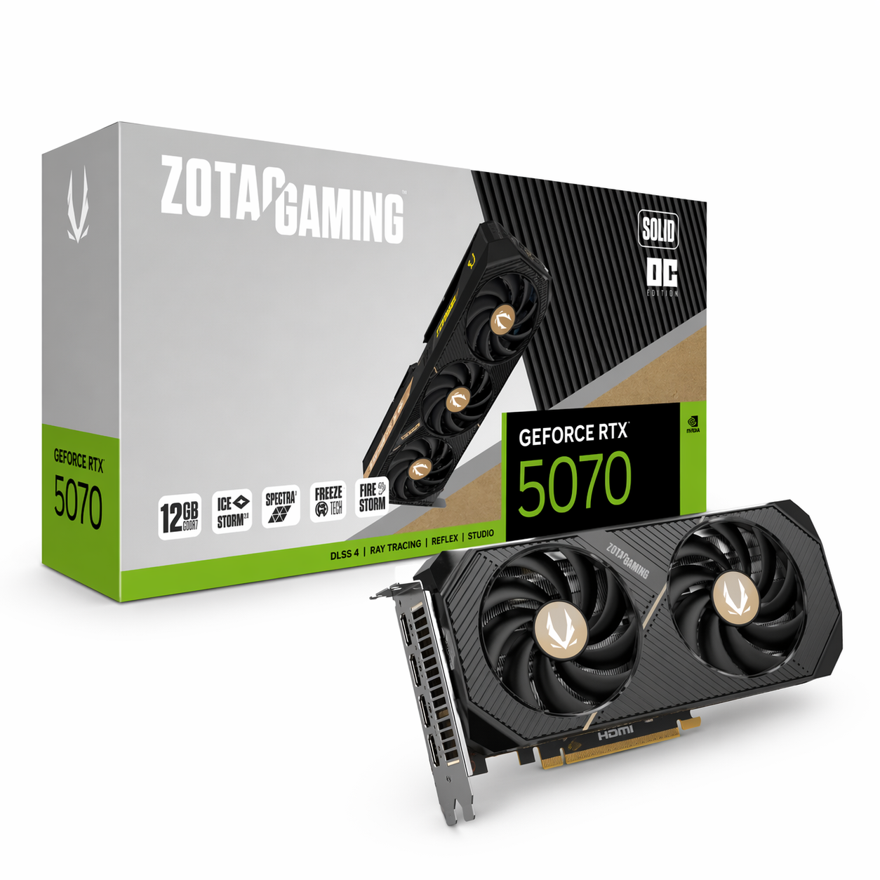ZOTAC GAMING GeForce RTX 5070 Twin Edge OC 12GB Graphic Card