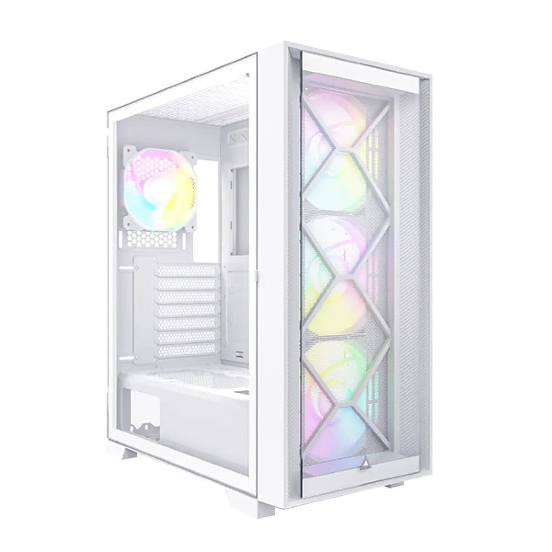 كيس كمبيوتر Montech Air 1000 Premium Mid Tower - ابيض