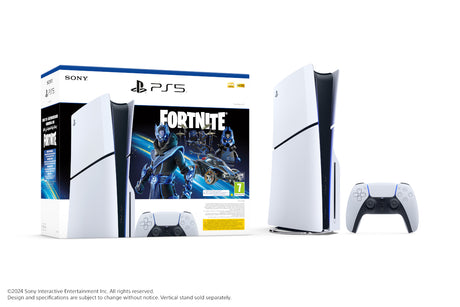 Bundle:PS5 Slim Console Disk Fortnite Cobalt + Dobe TP5-3557 Multifunctional Cooling Stand For PS5/PS5 Slim