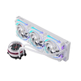 Alseye W360-L-W 360mm AIO Liquid Coolers, 320W TDP low noise ARGB pump with 2.1 inch screen - White
