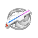 Alseye Φ12(DM12)-W DC 12V High Air Pressure Case Fan Support ARGB with Hidden Screws Option - White