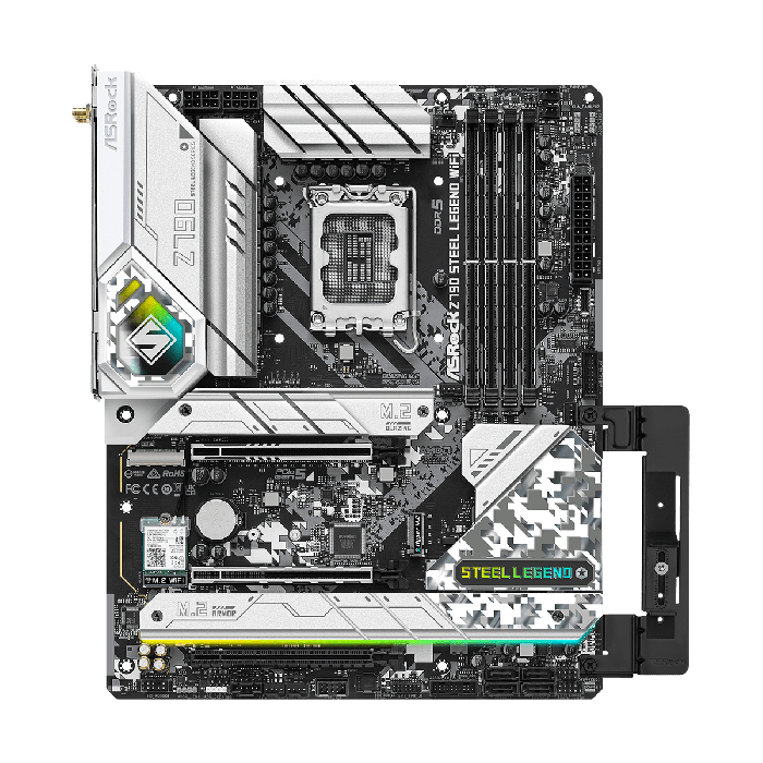 اللوحة الأم ASRock Z790 Steel Legend WiFi  بمقبس Intel LGA 1700، ATX، DDR5