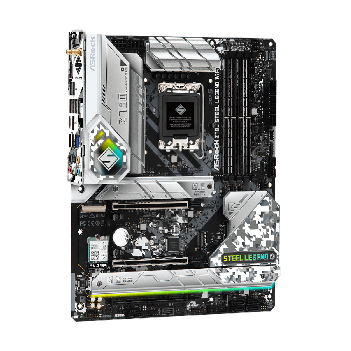 اللوحة الأم ASRock Z790 Steel Legend WiFi  بمقبس Intel LGA 1700، ATX، DDR5