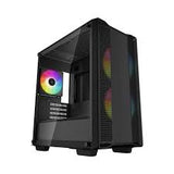 PC case Deepcool CC360 ARGB Micro Atx Tempered Glass Side Panel  with 3 ARGB Fans - Black