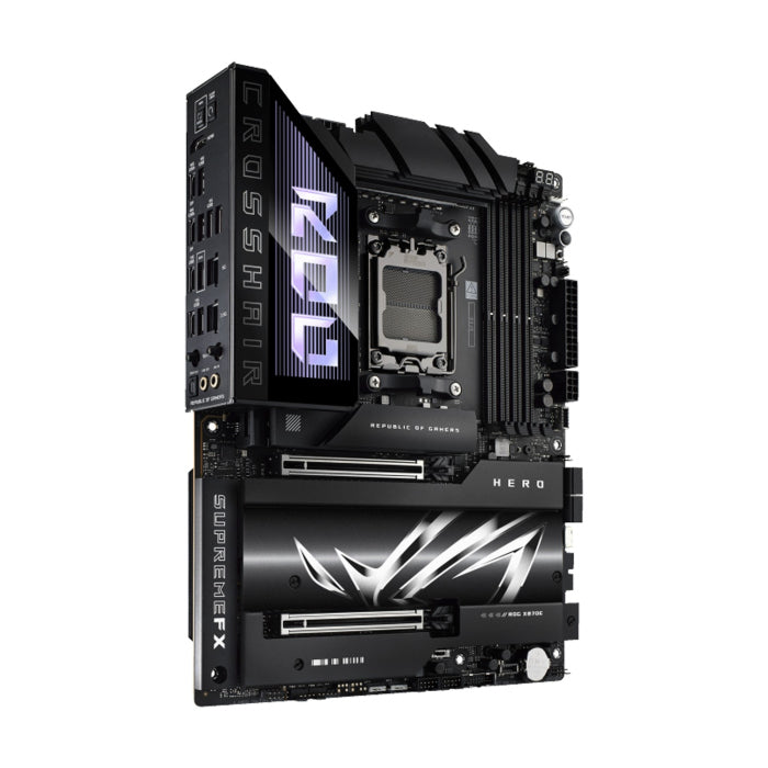 اسوس روج اللوحة الأم  CROSSHAIR X870E HERO AM5 DDR5 – حجم ATX – أسود