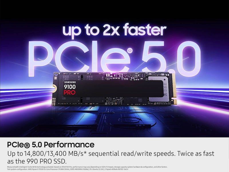 سامسونج قرص SSD داخلي موديل 9100 PRO بسعة 2 تيرابايت – NVMe M.2