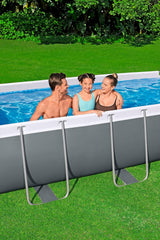 BESTWAY 4.04M X 2.01M X 1.00M RECTANGULAR POOL SET (Pool, Filter Pump(220-240V), Ladder, Chemconnect Dispenser, Compatible with Cartridge 58094(Ⅱ)220-240V)  56441 (Installation Not Included)