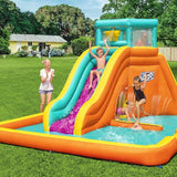 BESTWAY 5.65M X 3.73M X 2.65M TIDAL TOWER MEGA WATER PARK (Contents:1 slide, 1 blower(stakes included), 1 repair kit (multiple assorted patches), 1 storage bag,13 bouncer stakes, 1 waters spraying hose,) Age 5+ / 53385