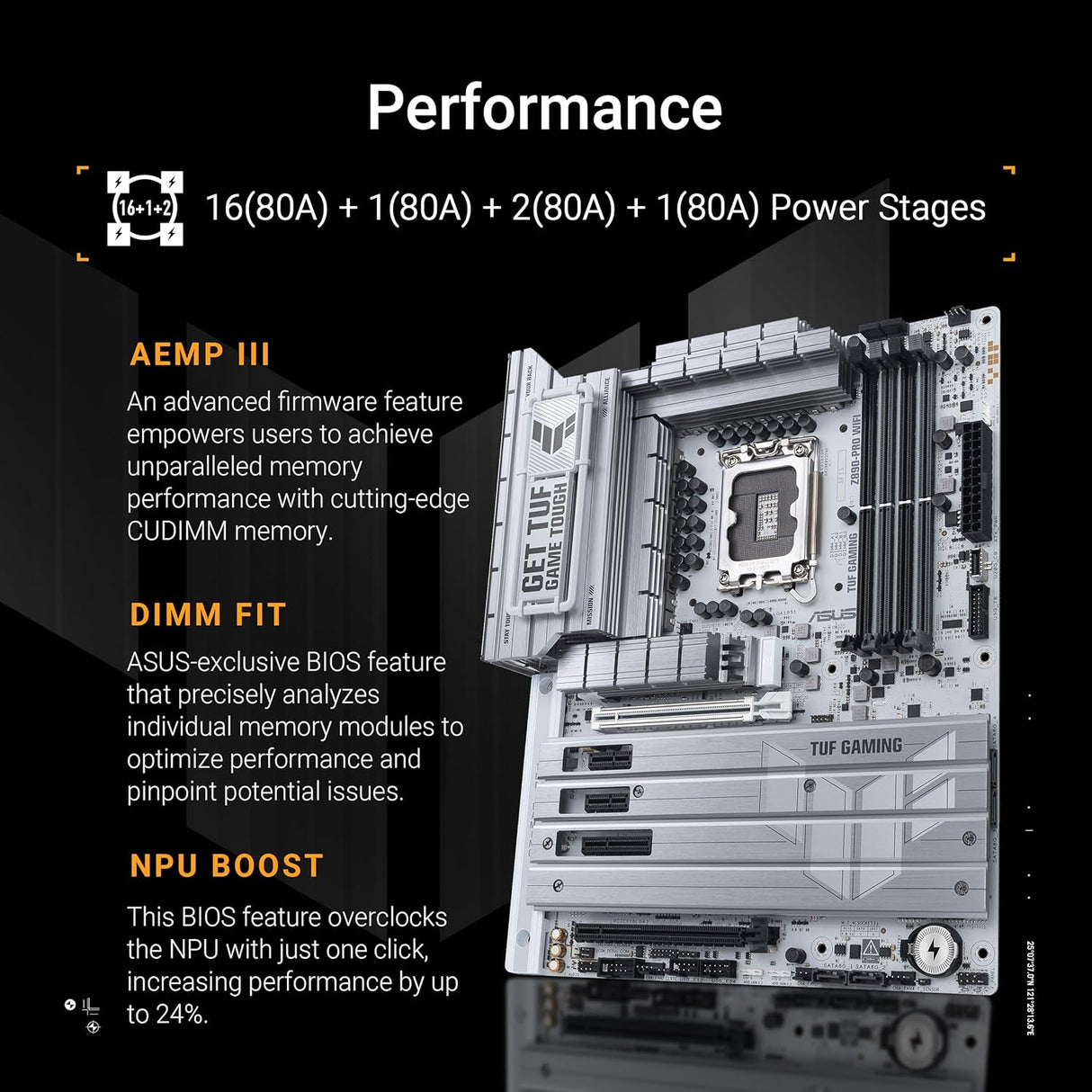 اللوحة الأم ASUS TUF GAMING Z890-PRO WIFI – أداء ثابت وبنية قوية