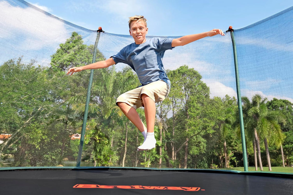 BESTWAY 4.27m x 2.86m Xtreme Air Trampoline (1 trampoline, 1 spring-loading tool, 6 anchors, 12 foot pads, 1 ladder) Age 6+ 59105 (Installation Not Included)