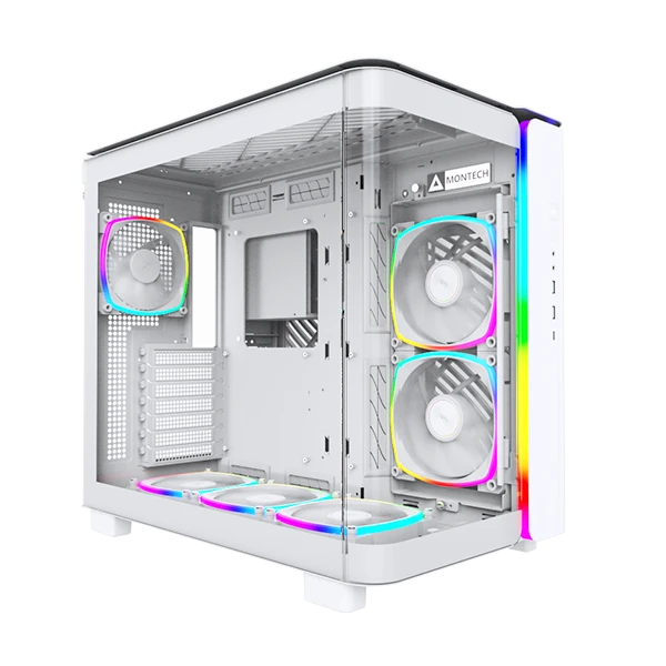 Montech King 95 Pro Mid Tower PC case - White
