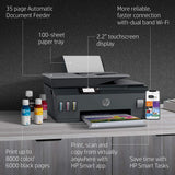 طابعة HP Smart Tank 530 اللاسلكية متعددة الوظائف - 11 صفحة في الدقيقة / 4800 نقطة في البوصة / A4 / USB / Wi-Fi / Bluetooth / طابعة نفث الحبر الملونة - 4SB24A