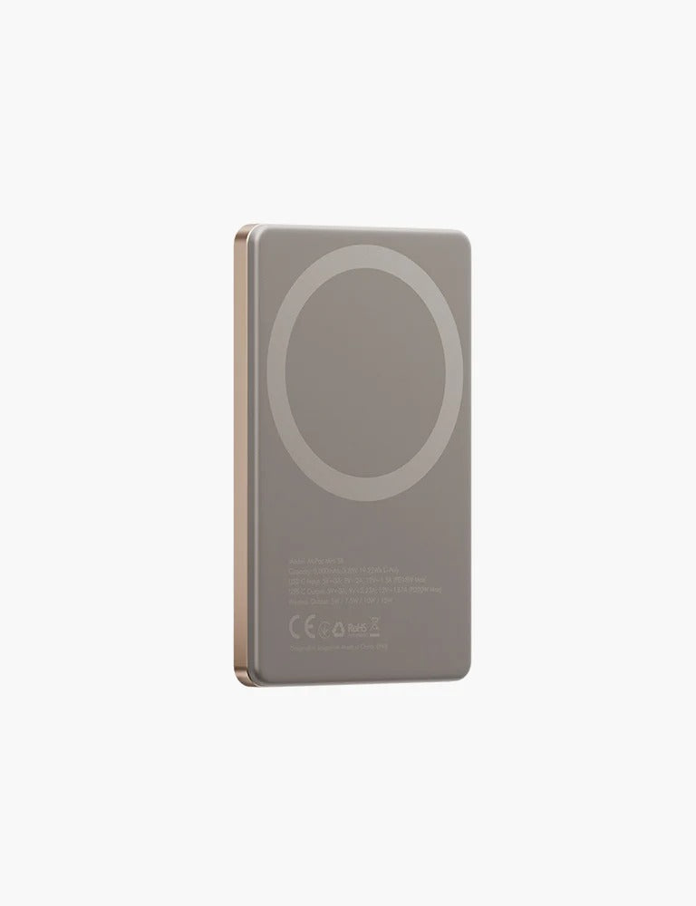 ENERGEA ALUPAC MINI,  5000MAH MINI ALUMINIUM MAGSAFE COMPATIBLE POWER BANK - GOLD
