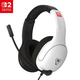 Turtle Beach Airlite Fit Wired Gaming Headset for Nintendo Switch 2 - Black & White