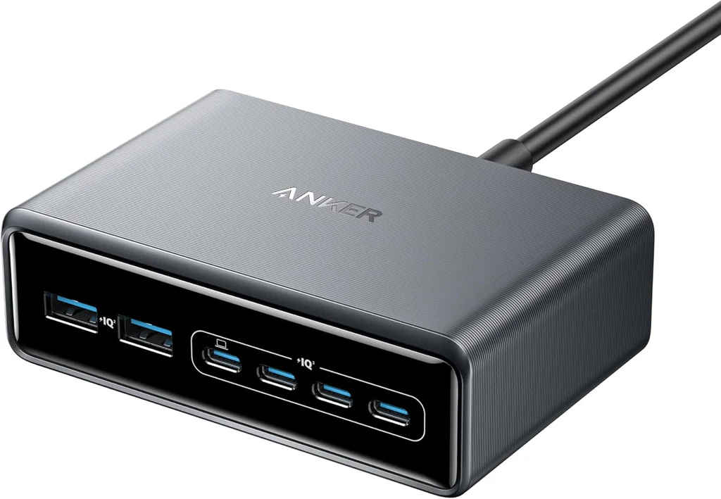 A2683V41 Anker Prime Charger (200W, 6 Ports, GaN) - Silver