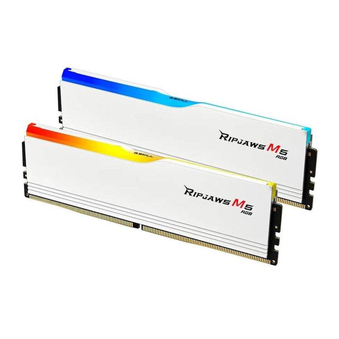 G.SKILL Ripjaws M5 RGB Series DDR5 RAM 16GB 6000MT/s CL36 Latency- White
