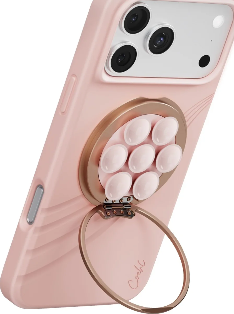 UNIQ COEHL LUNA MAGNETIC SUCTION KICKSTAND WITH MIRROR