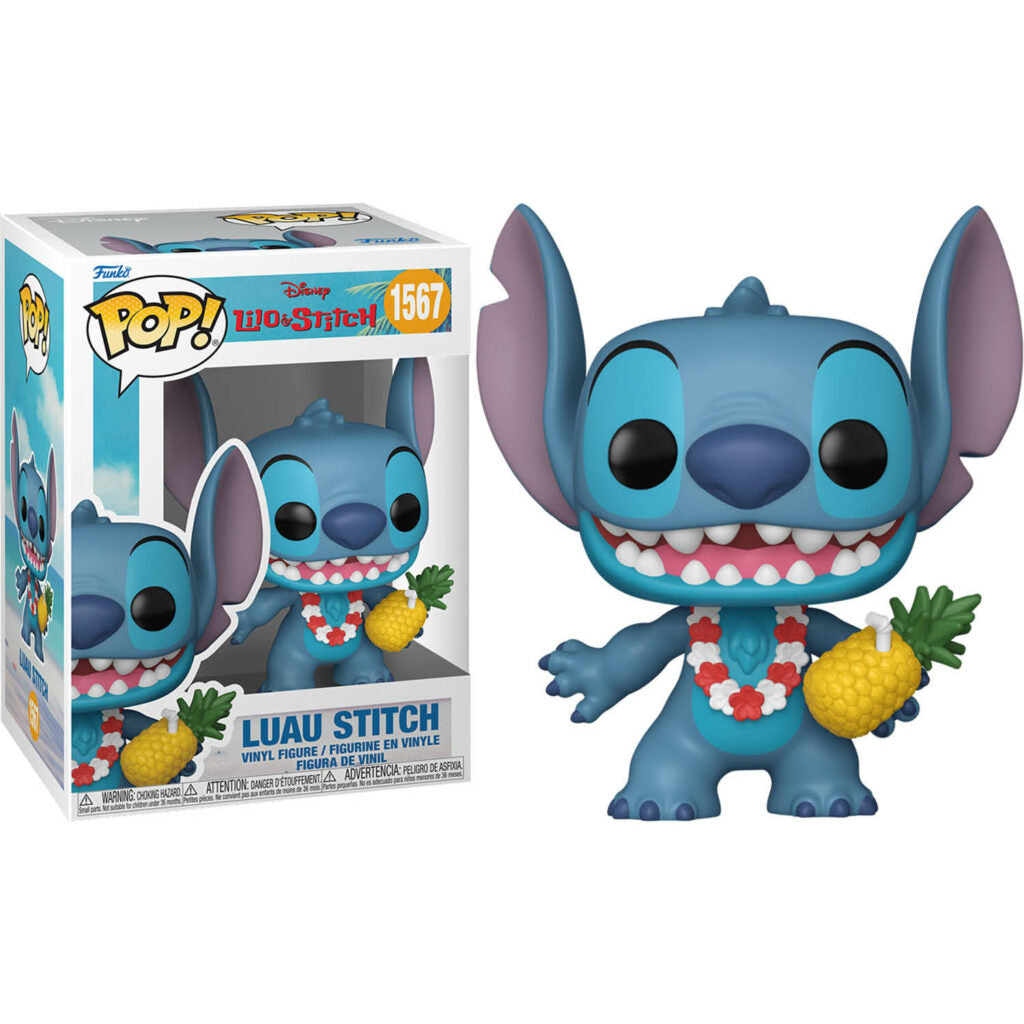 مجسم FUNKO Pop! Disney: Lilo and Stitch – ستيتش بملابس الحفل (Luau Stitch)
