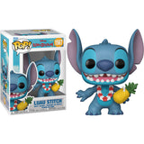 مجسم FUNKO Pop! Disney: Lilo and Stitch – ستيتش بملابس الحفل (Luau Stitch)