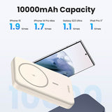 UGREEN 10000mAh PD-20W Magnetic Wireless15W Power Bank - Beige PB561