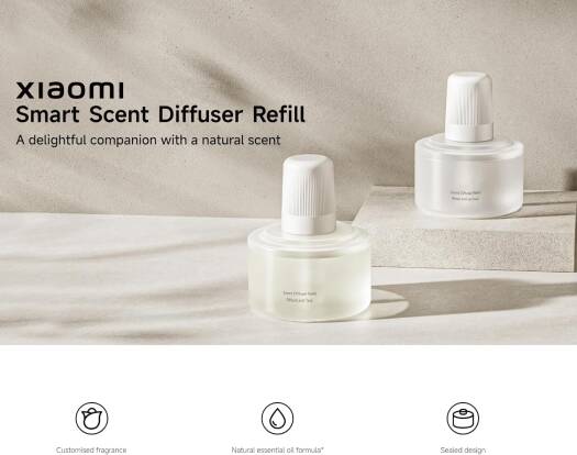 عبوة إعادة تعبئة موزّع العطر الذكي من شاومي (الخشب والشاي)