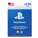 بطاقة متجر بلايستيشن هدية مئتان وخمسون دولار أمريكا نسخة فعلية