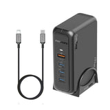 Promate GANPORT-140W UK 140W Super-Speed GaNFast™ Charging Station with Power Delivery 3.1 & Quick Charge 3.0 - Black