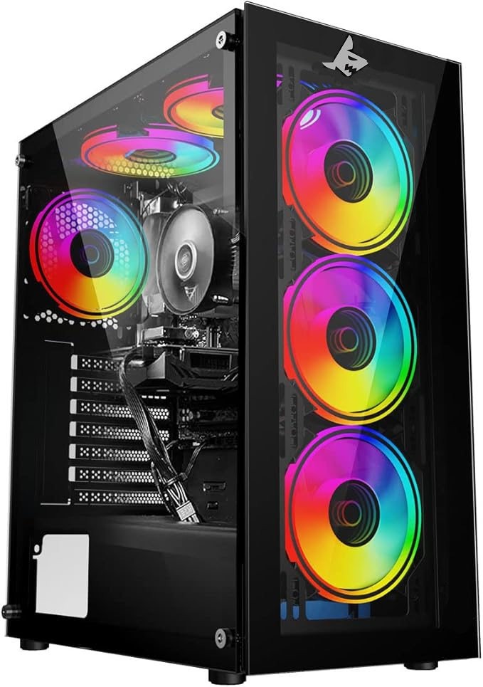 Gaming Bundle PC i5-13400F ,RTX 4060, 16GB RAM With Monitor Sades NC-Pelagia SC-CJ04F24B, 24" FHD 1920x1080, 200Hz, 0.5ms, HDMI 2.1, VA, Curved & Battle Ram Combo (Mouse + Mousepad & Keyboard)