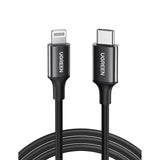 UGREEN USB-C to Lightning Cable M/M Nickel Plating ABS Shell 1m (Black)US171