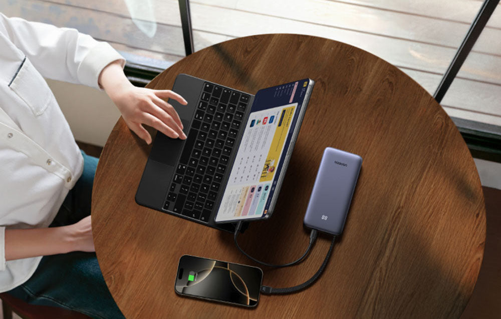 UGREEN Nexode Power Bank 45W 20000mAh Built-in Usb-C Cable - PB536