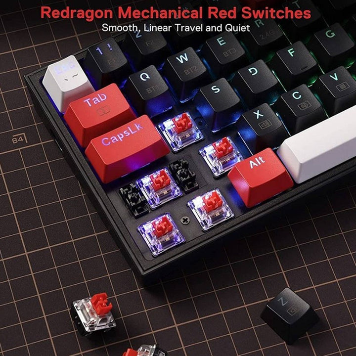 Redragon K628RGB-PRO Pollux Pro Wireless RGB Gaming Keyboard