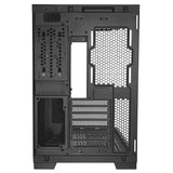 كيس LIAN LI O11D EVO RGB E-ATX متوسط الحجم لتجميعات الألعاب – أسود (بدون مراوح)