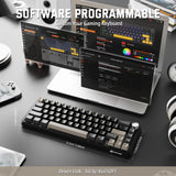 ATTACK SHARK X66 60% Wireless Mechanical Keyboard with Side Printed PBT Keycaps - Star Black