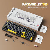 ATTACK SHARK X98 Tri-Mode 102-Keys Wireless Mechanical Keyboard - Star Black (Arabic)