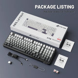 لوحة مفاتيح ميكانيكية ATTACK SHARK X98 ثلاثية الوضع 102 مفتاح - Gradient Black Moon Light