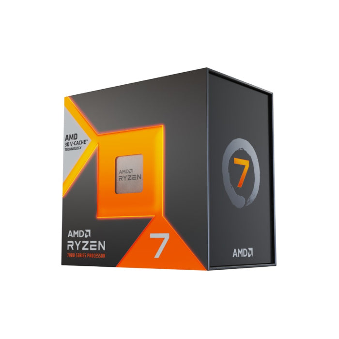 معالج AMD Ryzen 7 7800X3D للألعاب - 8 أنوية، مقبس AM5 (بدون مروحة)