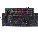 GAMEON GO-CYPHERW-XL-B All-In-One Gaming Bundle (Keyboard, Headset, Mouse & Mousepad) - Black