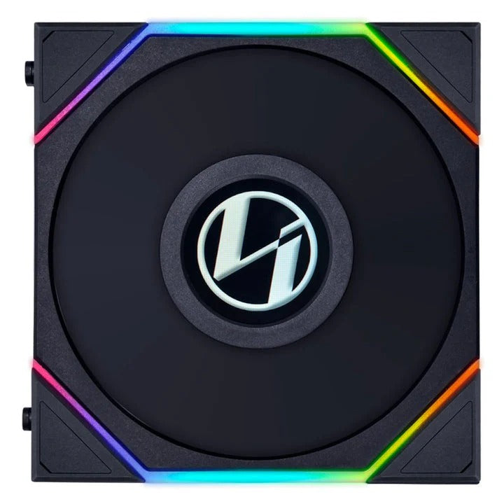 Lian LI UNI Fan SL WireLess LCD 120mm ARGB Case Fan with 1.6" LCD Screen (Pack of 3) - Black