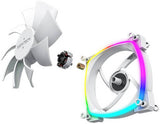 Montech AX120 PWM ARGB Case Fan, 120mm Fan Size, With 1600 RPM Fan Speed - White