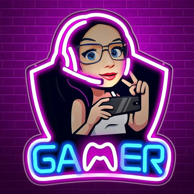 Gaming Neon " GAMER Girl -14 "