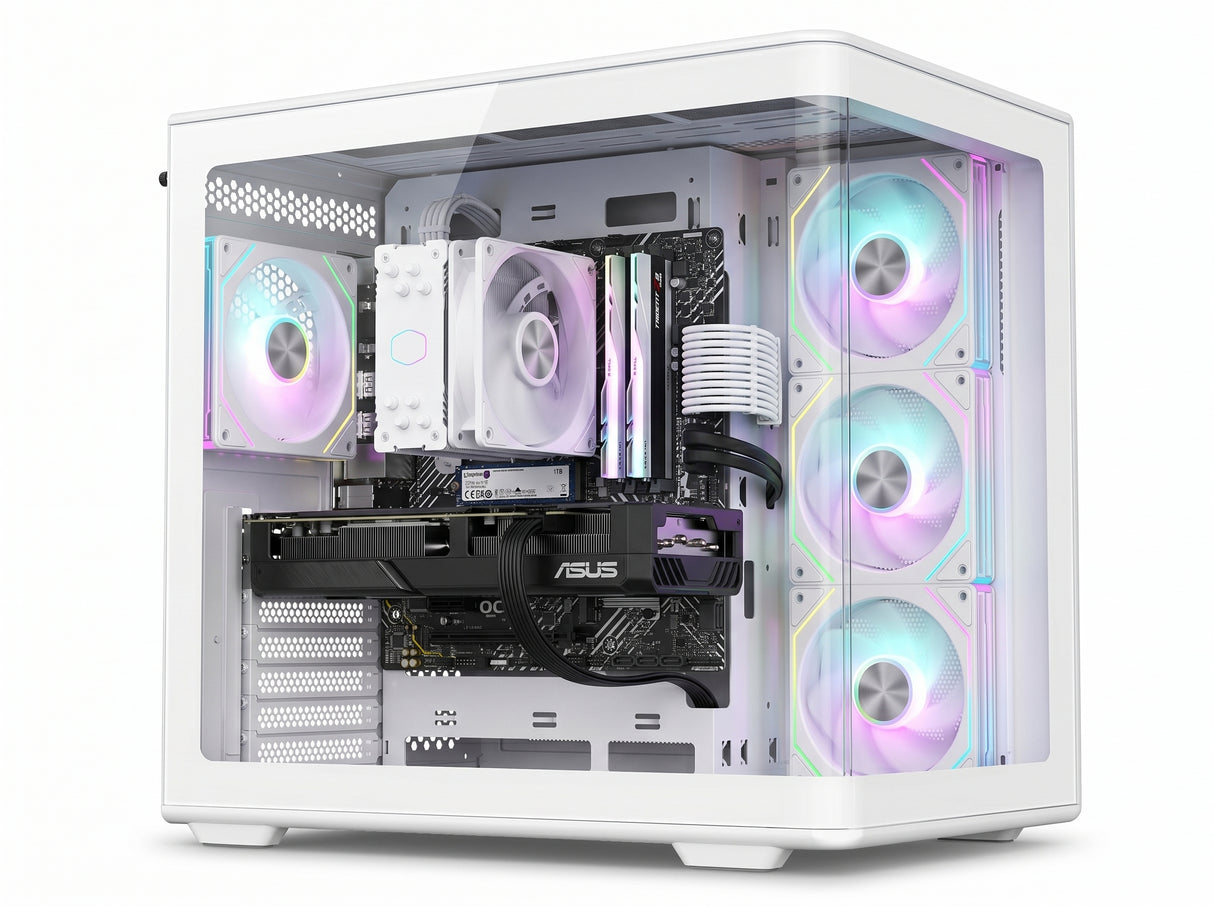 Custom Gaming PC Intel Core i5-14400F, RTX 5060 Ti (VRAM 16GB) GDDR7, 16GB RAM DDR5, 1TB SSD, Win 11 Pro
