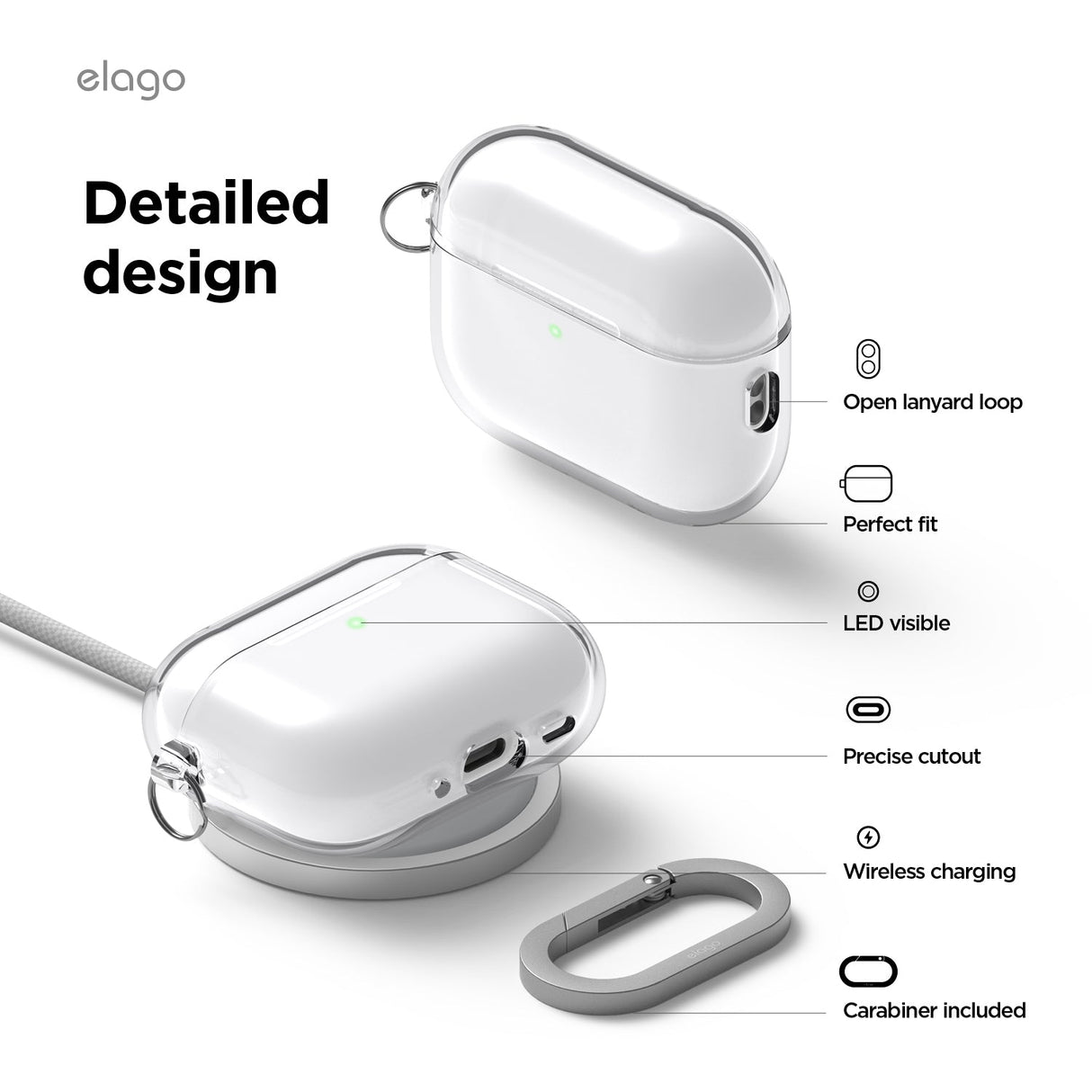Elago AirPods Pro 3 Clear Hang Case