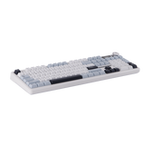 AULA F108 PRO 100% full Size with 108 Hot-Swappable Keys Wireless Gaming Keyboard with Screen , Knop & LEOBOG Nimbus Switch V3 - White Blue