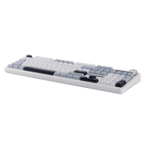 AULA F108 PRO 100% full Size with 108 Hot-Swappable Keys Wireless Gaming Keyboard with Screen , Knop & LEOBOG Nimbus Switch V3 - White Blue