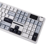 AULA F108 PRO 100% full Size with 108 Hot-Swappable Keys Wireless Gaming Keyboard with Screen , Knop & LEOBOG Nimbus Switch V3 - White Blue