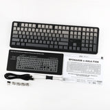 AULA F108 100% Full Size with 108 Hot-Swappable Keys Wireless Gaming Keyboard with LEOBOG Nimbus Switch V3 - Gradient Gray