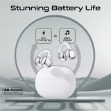 Promate AudioFit Open Ear Clip On TWS Earbuds w/ IntelliTouch - White