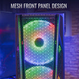 Aerocool AirHawk Duo ARGB Mid Tower Case, Black